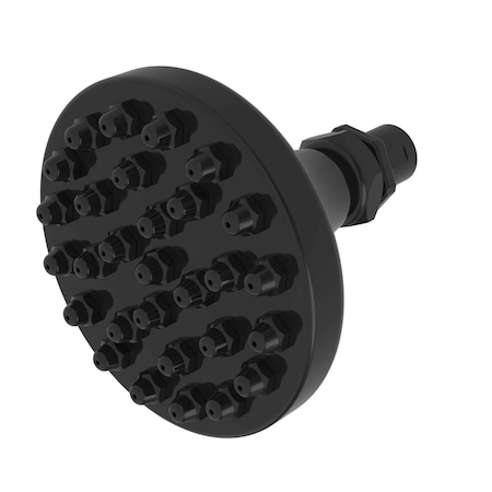 Newport Brass Single Function Shower Head in Gloss Black 214/54